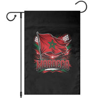 Waving Morocco Flag Stadium Lights Garden Flag Patriotic Moroccan Soccer Fans