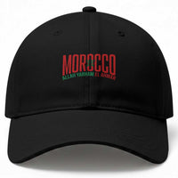 Morocco Flag Pride Allah Yarham El Ahmar Baseball Cap Moroccan Soccer Football Fans Gift