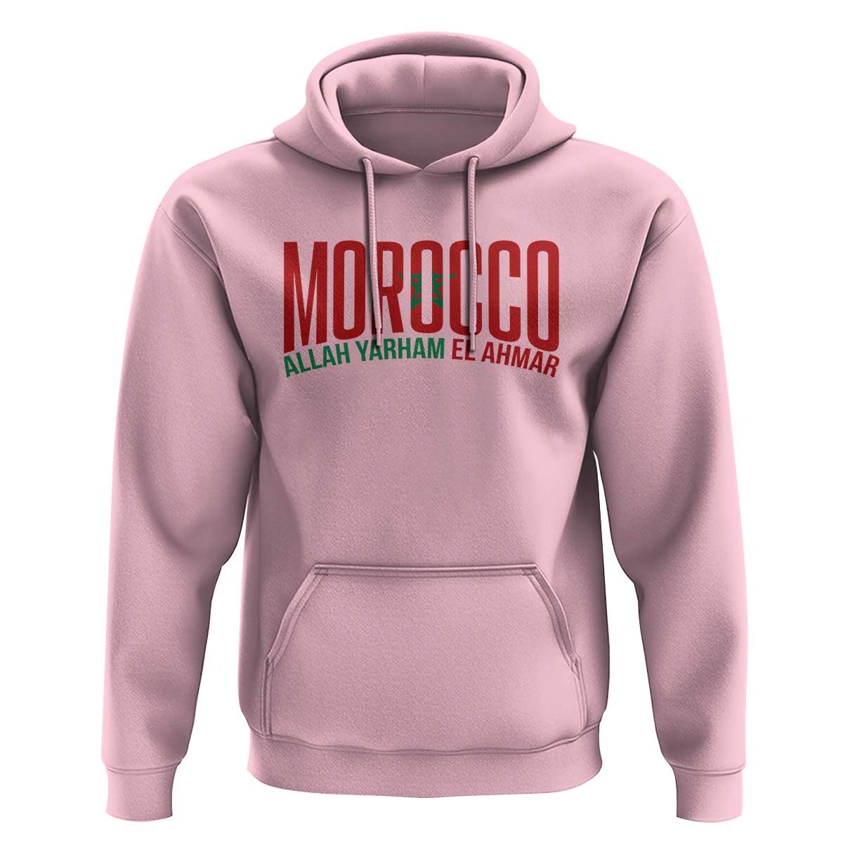 Morocco Flag Pride Allah Yarham El Ahmar Hoodie Moroccan Soccer Football Fans Gift