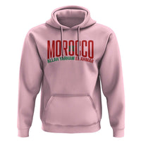 Morocco Flag Pride Allah Yarham El Ahmar Hoodie Moroccan Soccer Football Fans Gift
