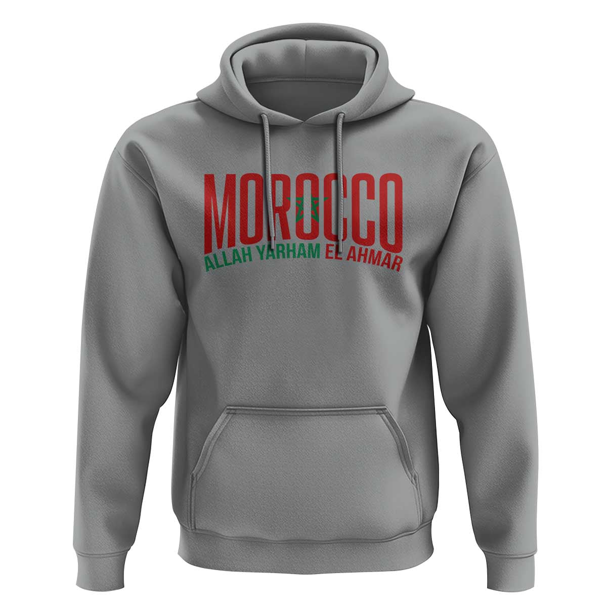Morocco Flag Pride Allah Yarham El Ahmar Hoodie Moroccan Soccer Football Fans Gift