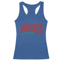 Morocco Flag Pride Allah Yarham El Ahmar Racerback Tank Top Moroccan Soccer Football Fans Gift