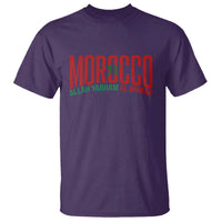 Morocco Flag Pride Allah Yarham El Ahmar T Shirt Moroccan Soccer Football Fans Gift