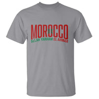 Morocco Flag Pride Allah Yarham El Ahmar T Shirt Moroccan Soccer Football Fans Gift