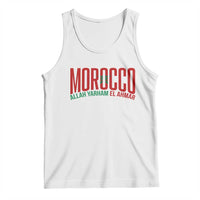 Morocco Flag Pride Allah Yarham El Ahmar Tank Top Moroccan Soccer Football Fans Gift