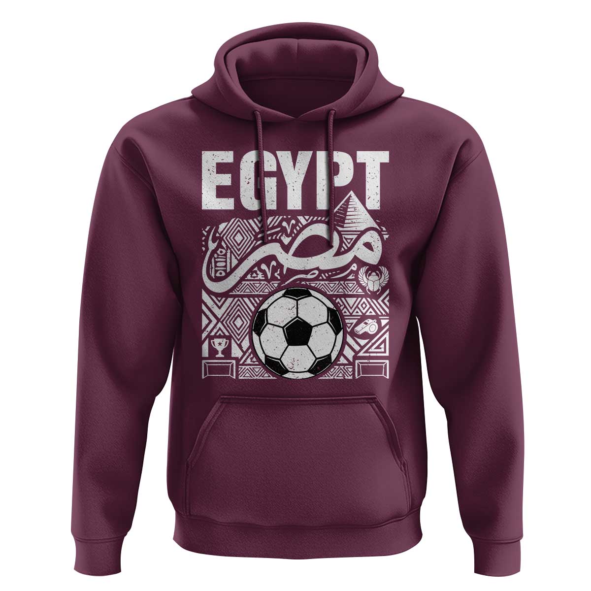 Egypt Soccer Misr Pride Arabic Calligraphy Hoodie Egyptian Football Fans Ancient Pyramid Heritage Graphic