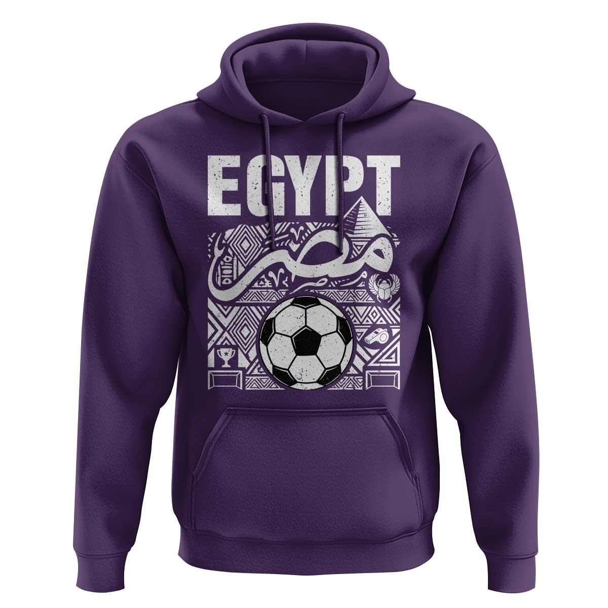Egypt Soccer Misr Pride Arabic Calligraphy Hoodie Egyptian Football Fans Ancient Pyramid Heritage Graphic