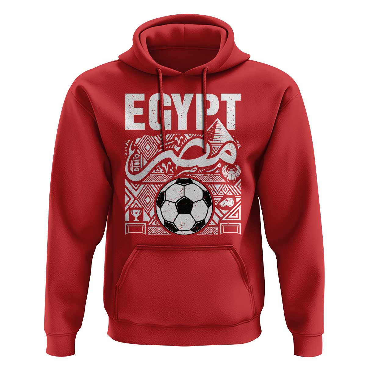 Egypt Soccer Misr Pride Arabic Calligraphy Hoodie Egyptian Football Fans Ancient Pyramid Heritage Graphic