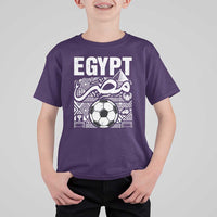 Egypt Soccer Misr Pride Arabic Calligraphy T Shirt For Kid Egyptian Football Fans Ancient Pyramid Heritage Graphic