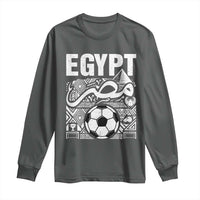 Egypt Soccer Misr Pride Arabic Calligraphy Long Sleeve Shirt Egyptian Football Fans Ancient Pyramid Heritage Graphic