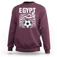 Egypt Soccer Misr Pride Arabic Calligraphy Sweatshirt Egyptian Football Fans Ancient Pyramid Heritage Graphic