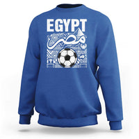 Egypt Soccer Misr Pride Arabic Calligraphy Sweatshirt Egyptian Football Fans Ancient Pyramid Heritage Graphic