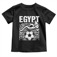 Egypt Soccer Misr Pride Arabic Calligraphy Toddler T Shirt Egyptian Football Fans Ancient Pyramid Heritage Graphic