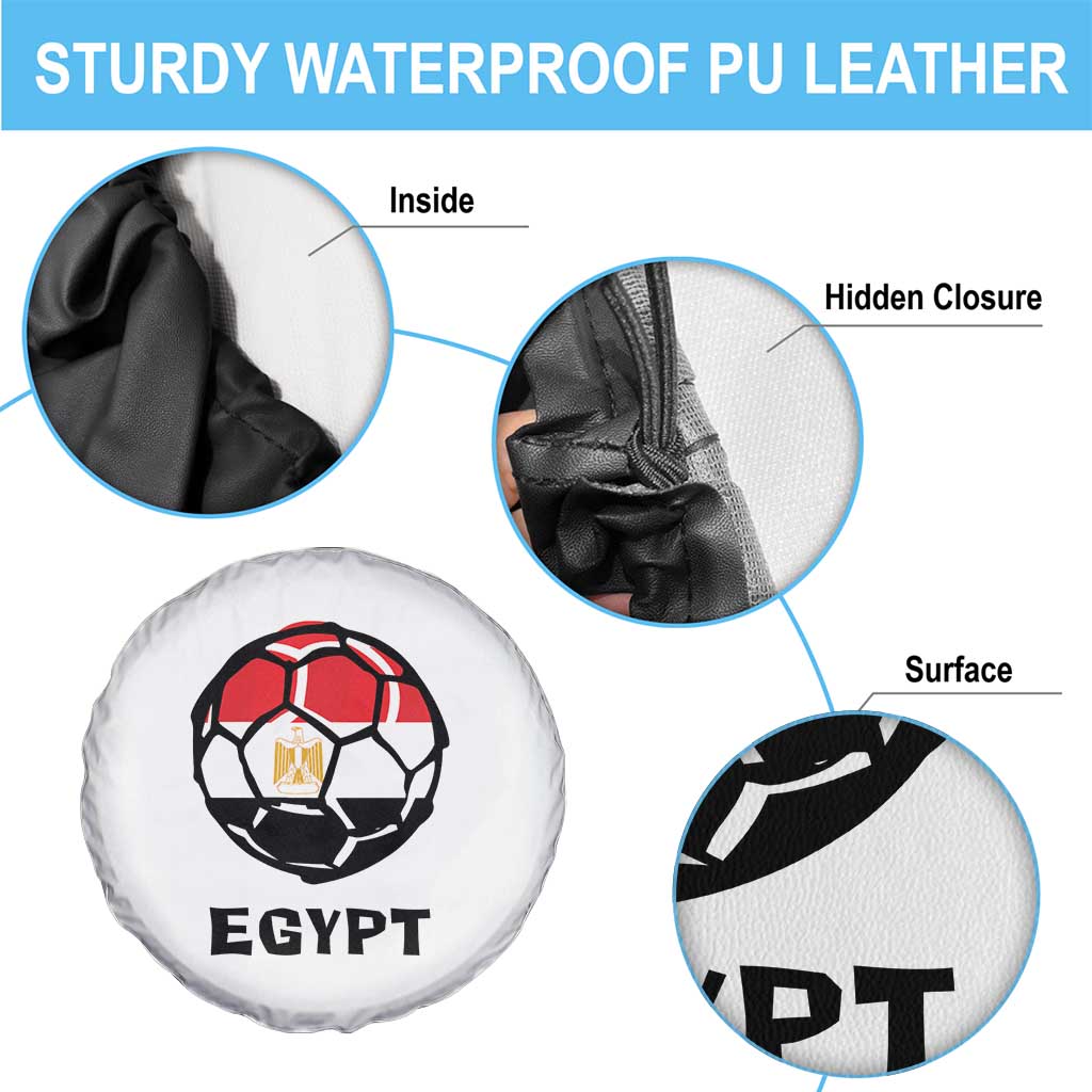 Egyptian Flag Soccer Ball Graphic Spare Tire Cover Egypt Pride Sports Football Fans Match Day