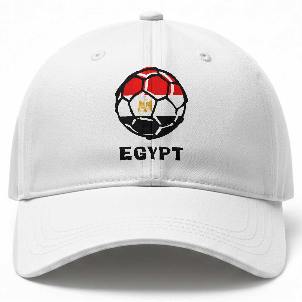 Egyptian Flag Soccer Ball Graphic Baseball Cap Egypt Pride Sports Football Fans Match Day