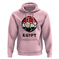 Egyptian Flag Soccer Ball Graphic Hoodie Egypt Pride Sports Football Fans Match Day
