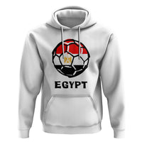 Egyptian Flag Soccer Ball Graphic Hoodie Egypt Pride Sports Football Fans Match Day