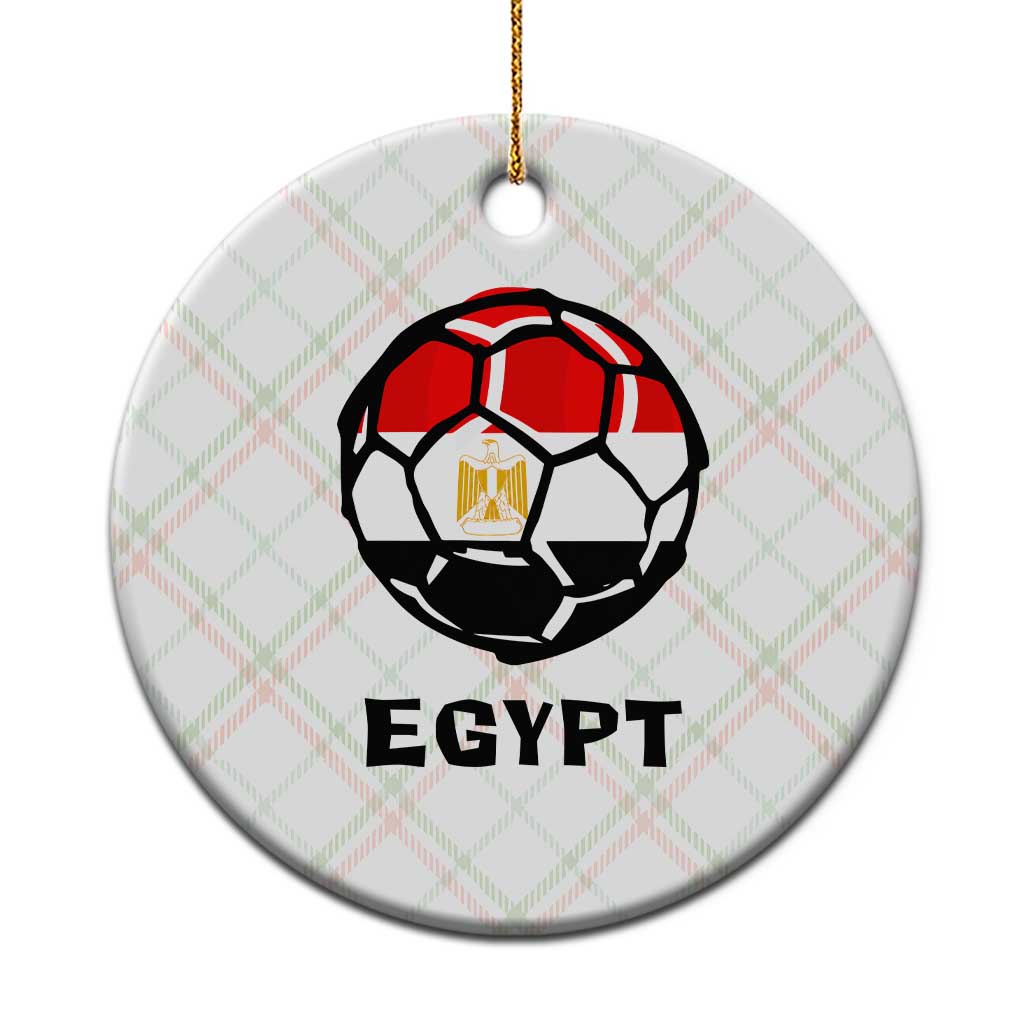 Egyptian Flag Soccer Ball Graphic Ceramic Ornament Egypt Pride Sports Football Fans Match Day