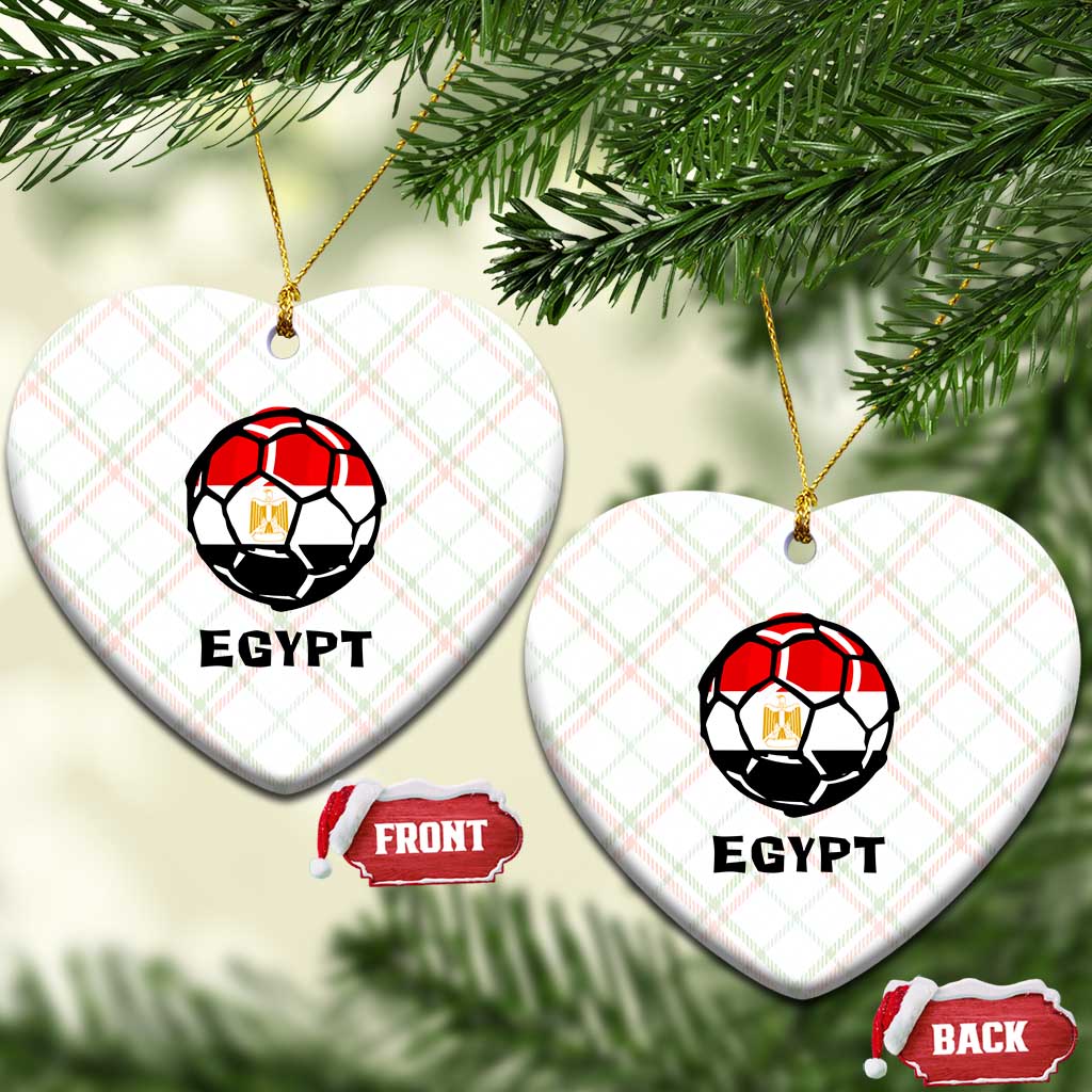 Egyptian Flag Soccer Ball Graphic Ceramic Ornament Egypt Pride Sports Football Fans Match Day