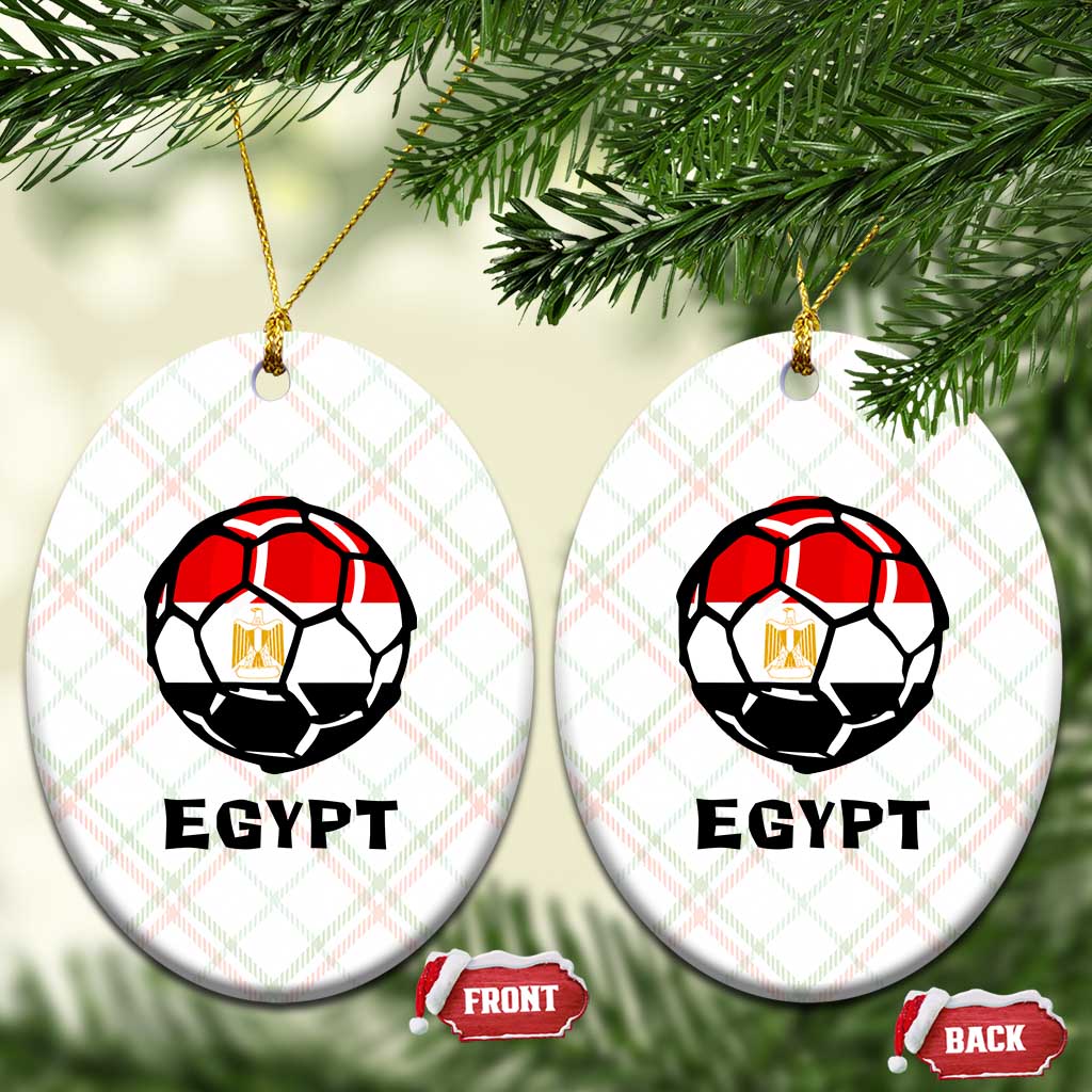 Egyptian Flag Soccer Ball Graphic Ceramic Ornament Egypt Pride Sports Football Fans Match Day