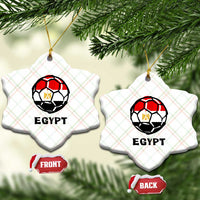 Egyptian Flag Soccer Ball Graphic Ceramic Ornament Egypt Pride Sports Football Fans Match Day