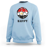 Egyptian Flag Soccer Ball Graphic Sweatshirt Egypt Pride Sports Football Fans Match Day