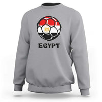 Egyptian Flag Soccer Ball Graphic Sweatshirt Egypt Pride Sports Football Fans Match Day