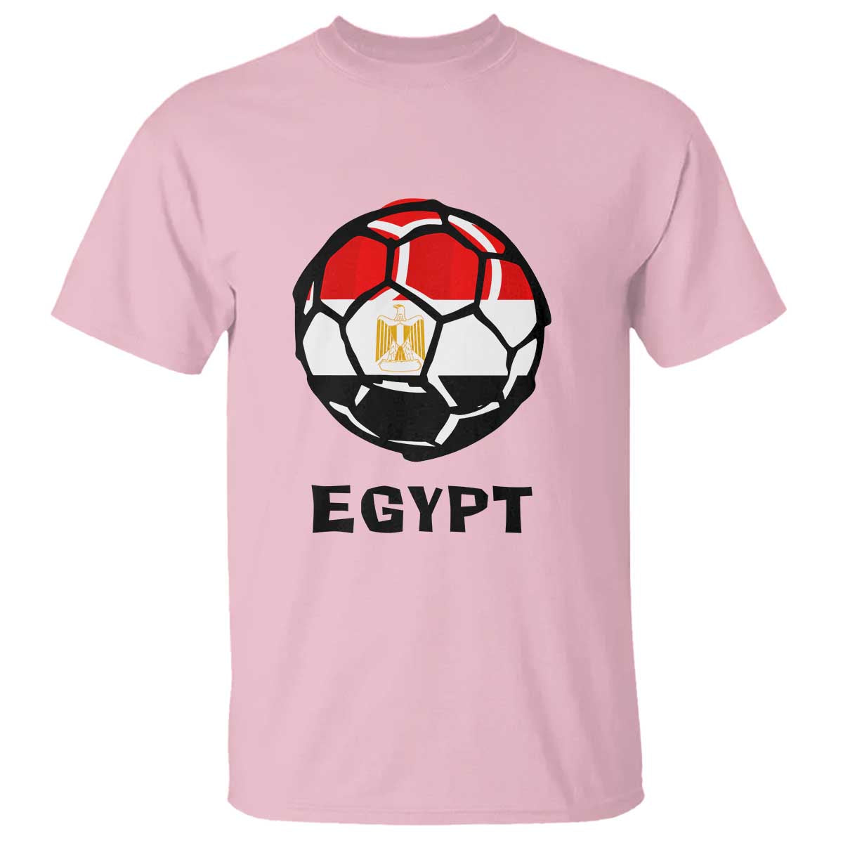 Egyptian Flag Soccer Ball Graphic T Shirt Egypt Pride Sports Football Fans Match Day