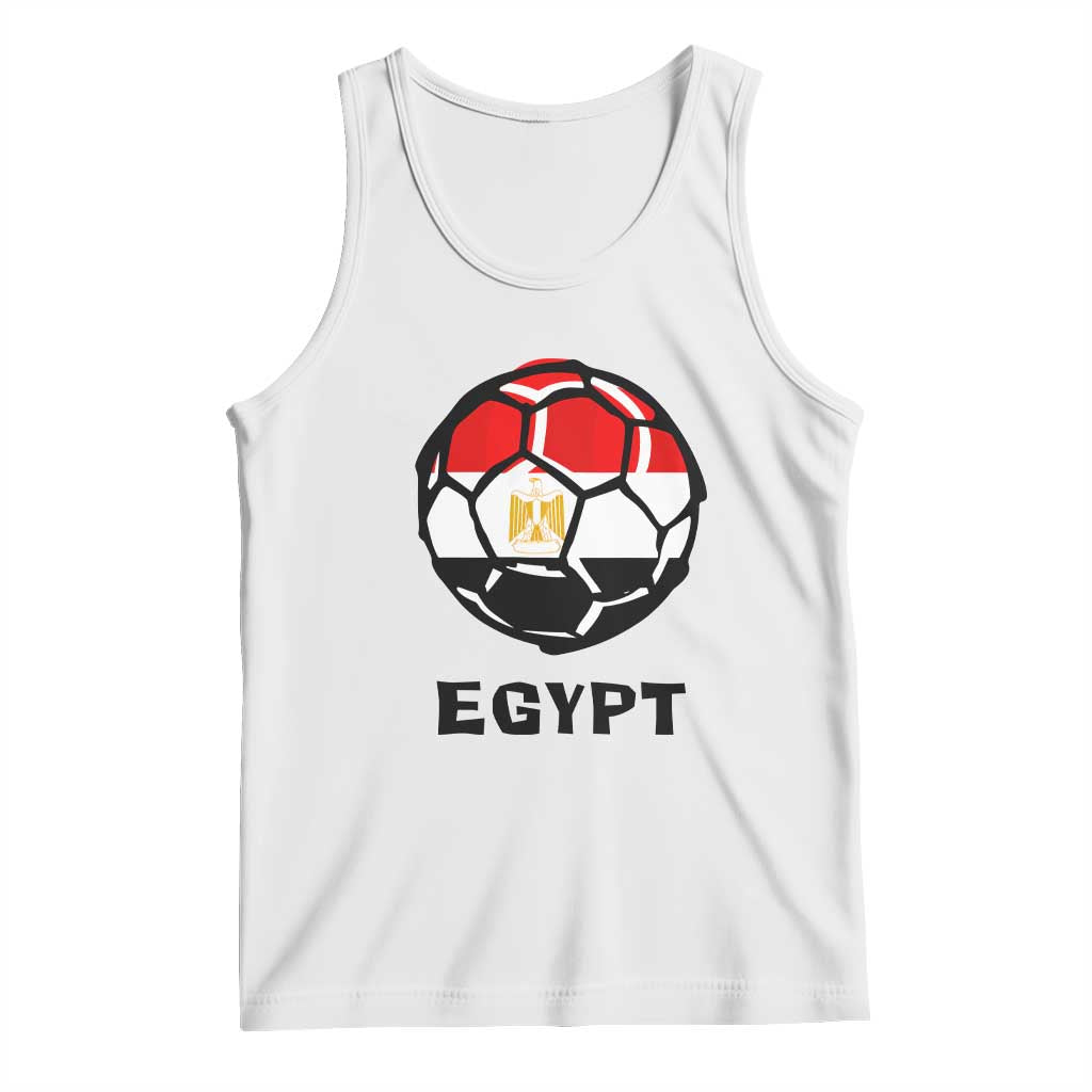 Egyptian Flag Soccer Ball Graphic Tank Top Egypt Pride Sports Football Fans Match Day