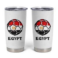 Egyptian Flag Soccer Ball Graphic Tumbler Cup Egypt Pride Sports Football Fans Match Day
