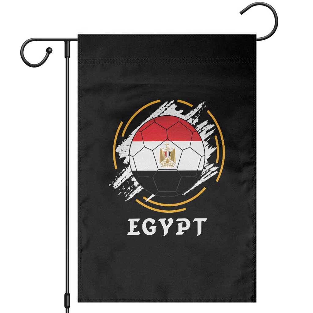 Egyptian Flag Soccer Ball Splatter Graphic Garden Flag Egypt Pride Sports Football Fans Match Day