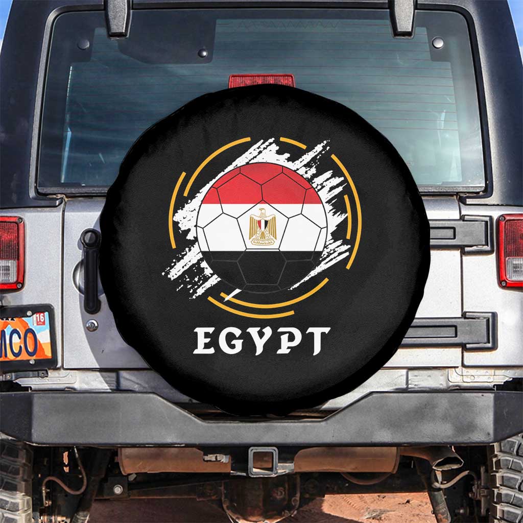 Egyptian Flag Soccer Ball Splatter Graphic Spare Tire Cover Egypt Pride Sports Football Fans Match Day