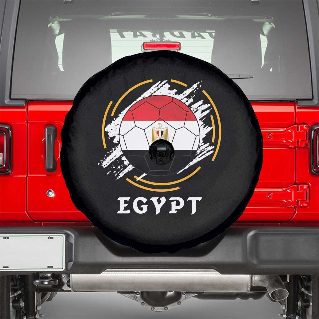 Egyptian Flag Soccer Ball Splatter Graphic Spare Tire Cover Egypt Pride Sports Football Fans Match Day