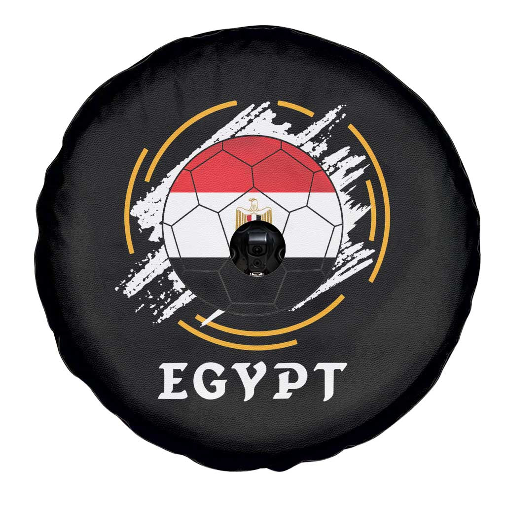 Egyptian Flag Soccer Ball Splatter Graphic Spare Tire Cover Egypt Pride Sports Football Fans Match Day