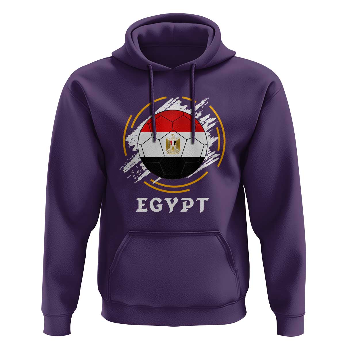 Egyptian Flag Soccer Ball Splatter Graphic Hoodie Egypt Pride Sports Football Fans Match Day