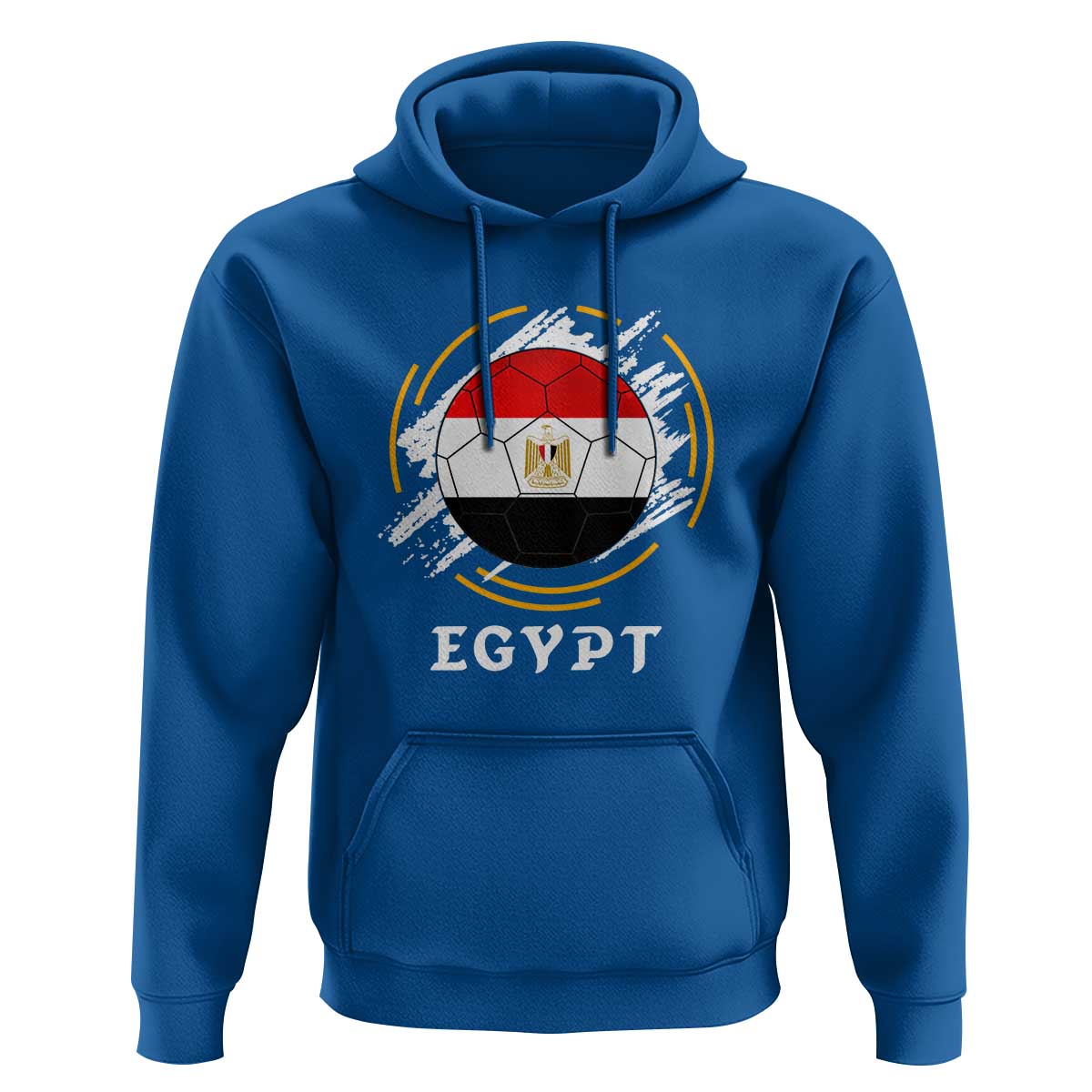 Egyptian Flag Soccer Ball Splatter Graphic Hoodie Egypt Pride Sports Football Fans Match Day