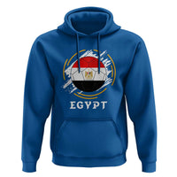 Egyptian Flag Soccer Ball Splatter Graphic Hoodie Egypt Pride Sports Football Fans Match Day