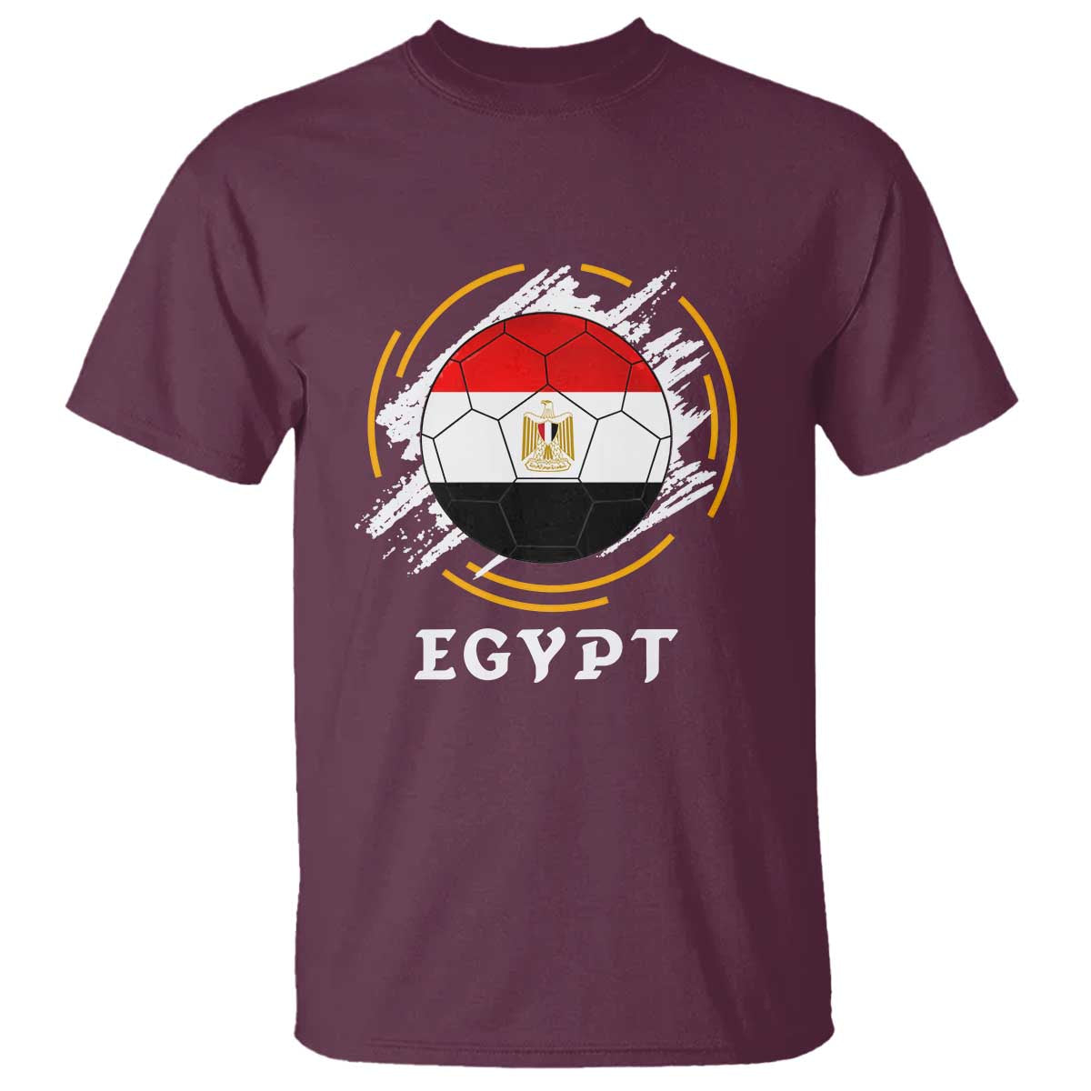 Egyptian Flag Soccer Ball Splatter Graphic T Shirt Egypt Pride Sports Football Fans Match Day