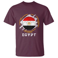 Egyptian Flag Soccer Ball Splatter Graphic T Shirt Egypt Pride Sports Football Fans Match Day