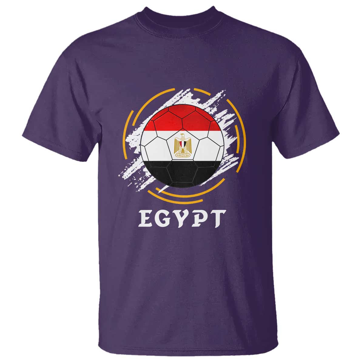 Egyptian Flag Soccer Ball Splatter Graphic T Shirt Egypt Pride Sports Football Fans Match Day