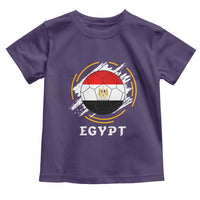 Egyptian Flag Soccer Ball Splatter Graphic Toddler T Shirt Egypt Pride Sports Football Fans Match Day