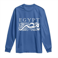 Egypt Misr Arabic Calligraphy Long Sleeve Shirt Vintage Egyptian Heritage Pharaonic Pattern Graphic