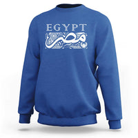Egypt Misr Arabic Calligraphy Sweatshirt Vintage Egyptian Heritage Pharaonic Pattern Graphic