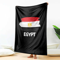 Egypt Flag Misr Pride Throw Blanket Egyptian Eagle of Saladin Heritage