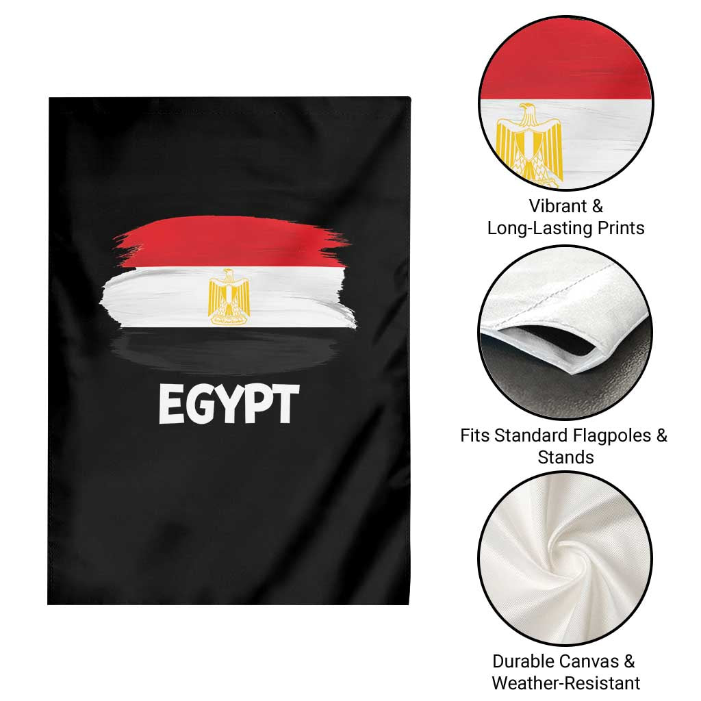 Egypt Flag Misr Pride Garden Flag Egyptian Eagle of Saladin Heritage