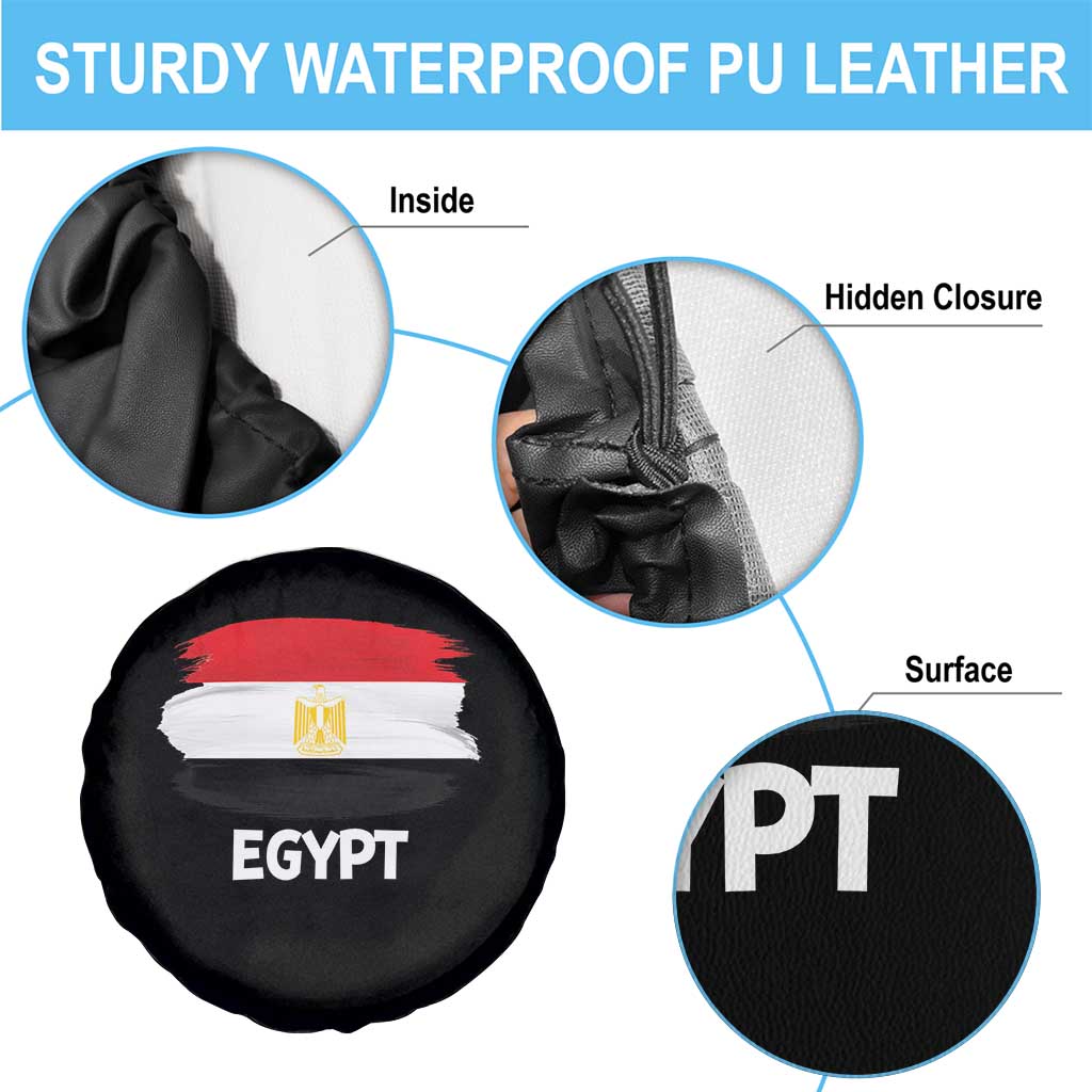 Egypt Flag Misr Pride Spare Tire Cover Egyptian Eagle of Saladin Heritage