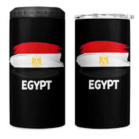Egypt Flag Misr Pride 4 in 1 Can Cooler Tumbler Egyptian Eagle of Saladin Heritage