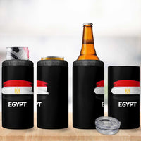 Egypt Flag Misr Pride 4 in 1 Can Cooler Tumbler Egyptian Eagle of Saladin Heritage