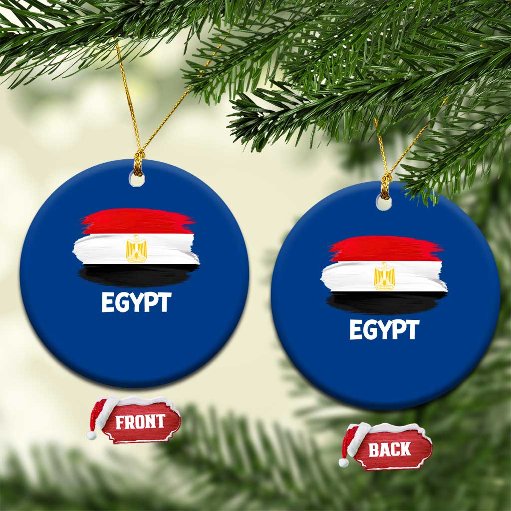 Egypt Flag Misr Pride Ceramic Ornament Egyptian Eagle of Saladin Heritage