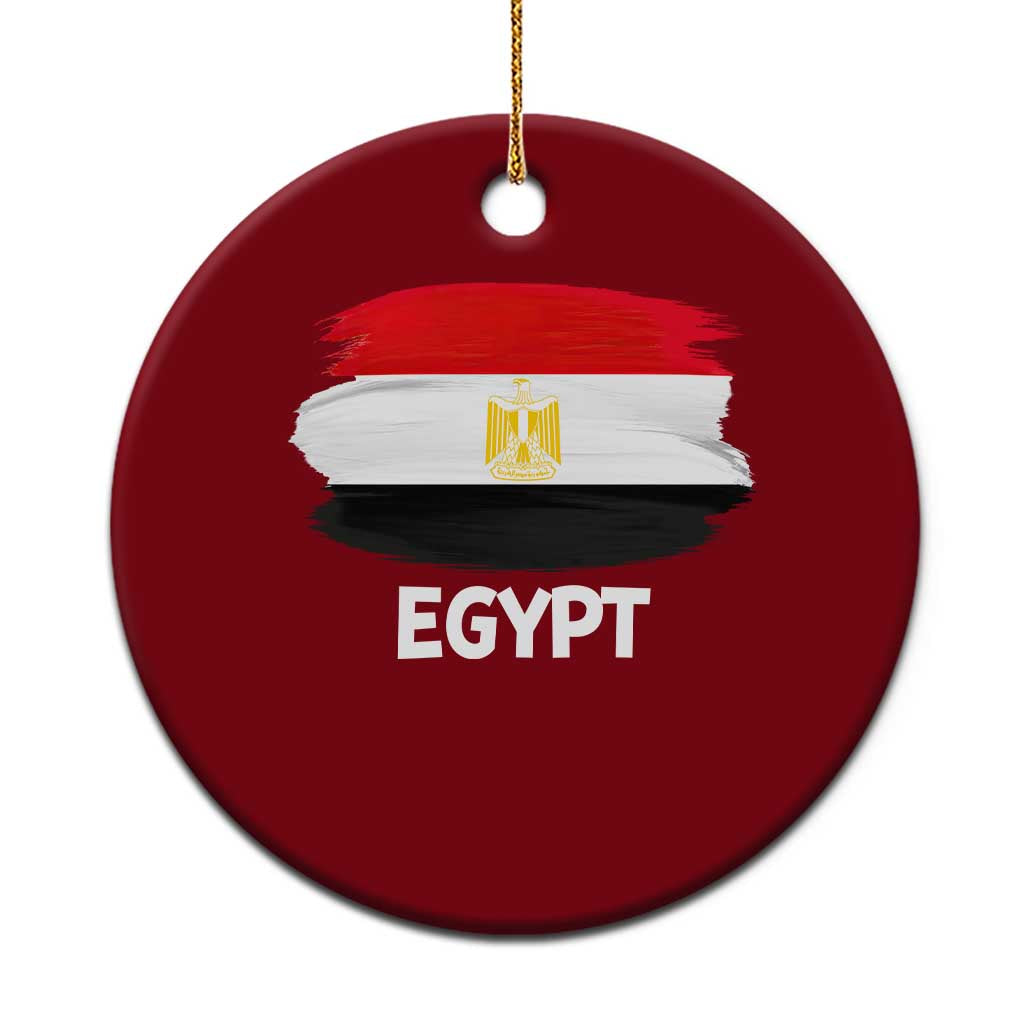 Egypt Flag Misr Pride Ceramic Ornament Egyptian Eagle of Saladin Heritage